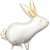 Folieballong - Hare/Kanin - 67x88 cm