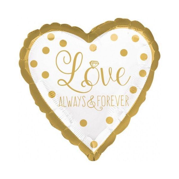 Folieballong Hj�rta Love Always & Forever