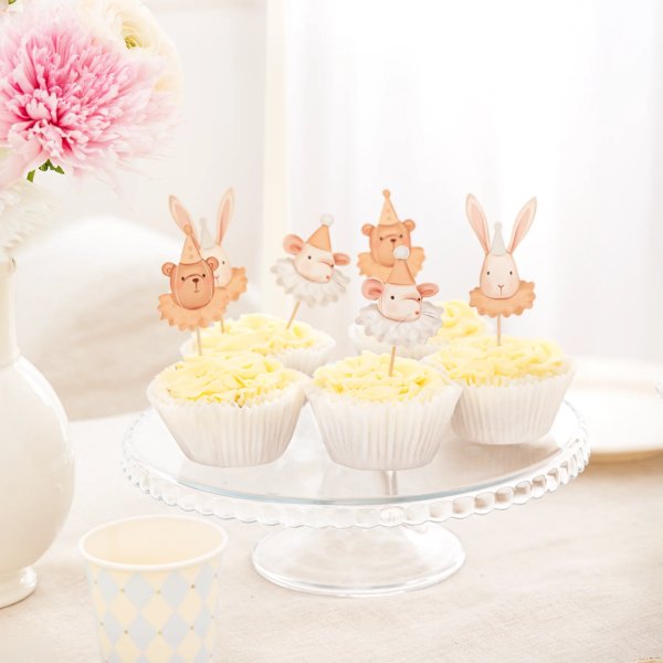 Cake Picks - S�ta djur - 6-pack