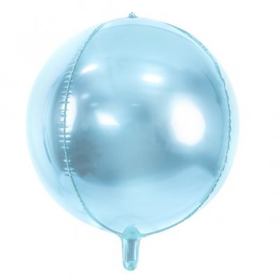 Klotballong - 40 cm - Ljusbl