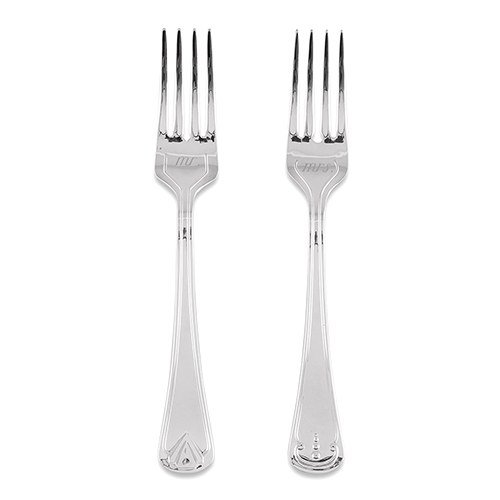 Trtgafflar - Mr & Mrs - Silver - 2-pack
