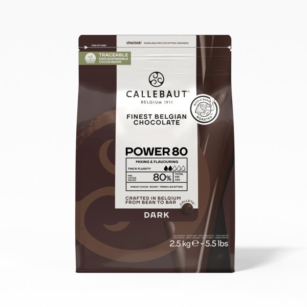 Choklad - Power 80 - Callebaut - 2,5 kg