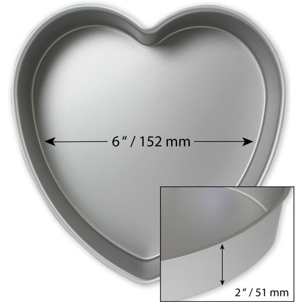 Hjrtformad bakform - 15 cm, 5 cm hg - PME COPY