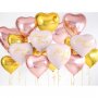 Folieballong Hj�rta Ros�guld