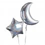 Folieballonger - Stjrna/Mne - Holographic