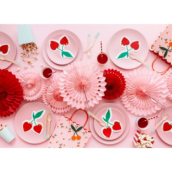 Popcornboxar - Rd/vit - 6-pack