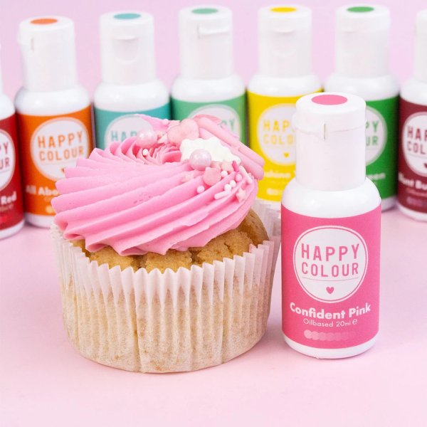 Happy Colour - Flytande oljebaserad f�rg - Confident pink - 20 ml