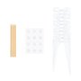 Cake Picks/Cake topper - Rosetter - Vita - 10-pack