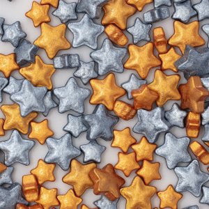 Strssel - Stjrnor - Guld/Silver - PME - 25 g