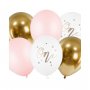 Ballonger One, Pastellrosa och guld