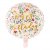 Folieballong - Happy Birthday - Rosa med blommor