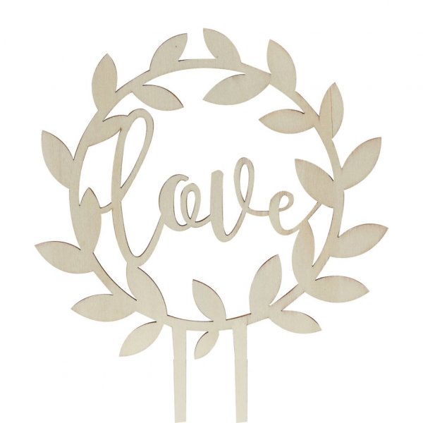 Cake Topper - Love - Rustic Country Cake Topper - Love - Rustic Country
