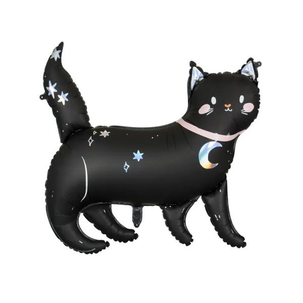 Folieballong Svart Katt