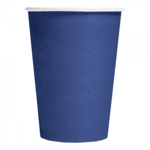 Pappmuggar - M�rkbl� - 8-pack