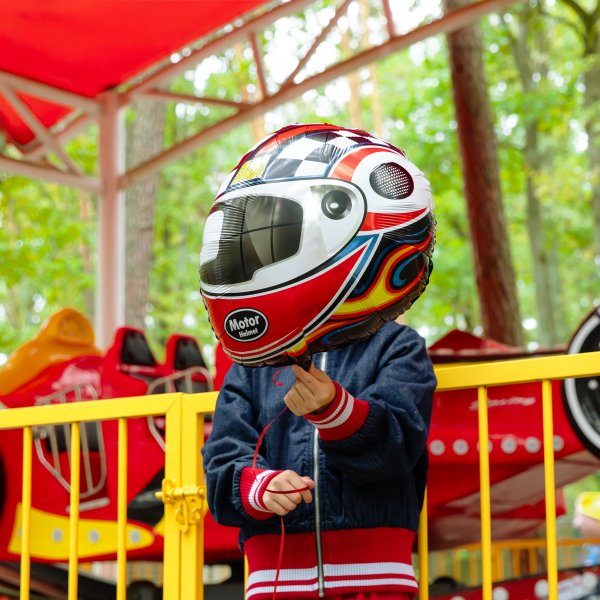 Folieballong - Racing - Hjlm - 51x53 cm