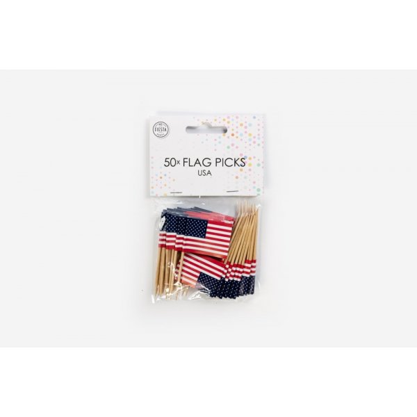 Handflaggor USA - 50-pack