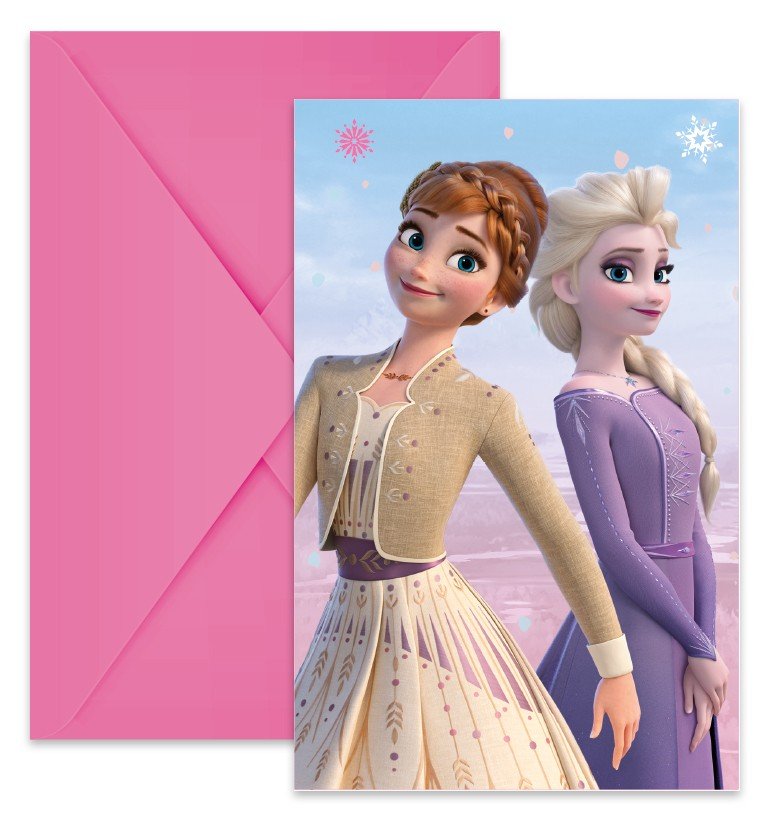Inbjudningskort – Frozen 2 Wind Spirit – 6-pack