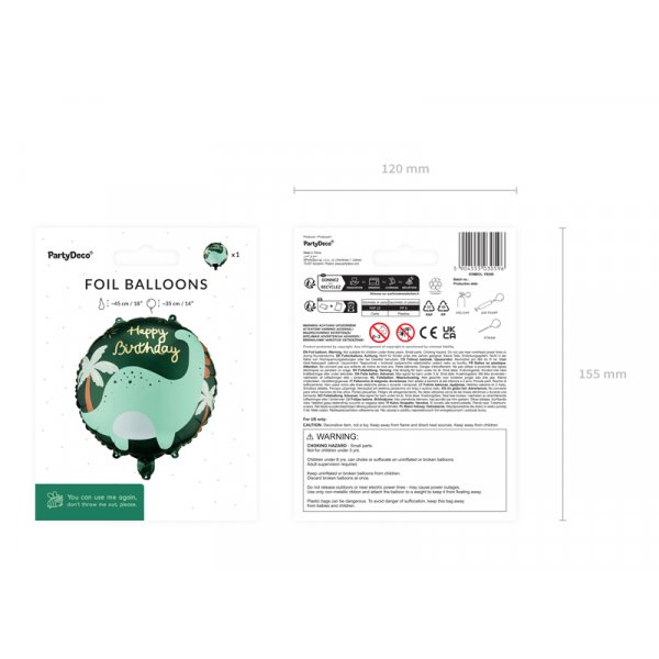 Folieballong brontosaurus - Mix