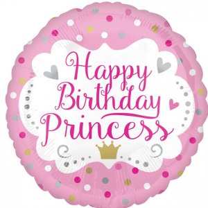 Folieballong - Happy Birthday Princess