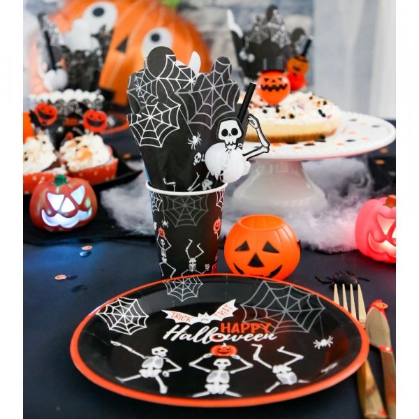 Pappmuggar - Skelett - 8-pack