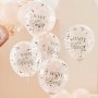 Konfettiballonger - Baby on Bloom - 5-pack