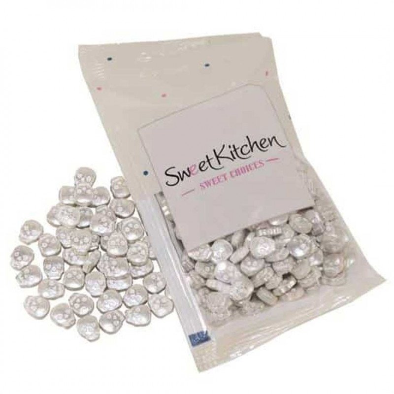 Strössel – Dödskallar – Silver – SweetKitchen – 35g – Strössel, Strössel & bakningsdekor
