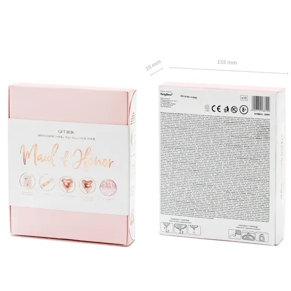 Partybox - Brudtärna - Rosa/Roséguld Partybox - Brudtärna - Rosa/Roséguld