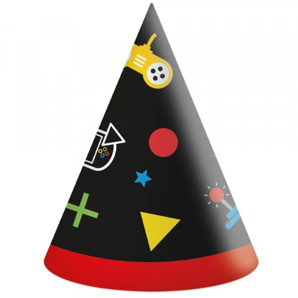 Partyhattar - TV-spel - 6 st