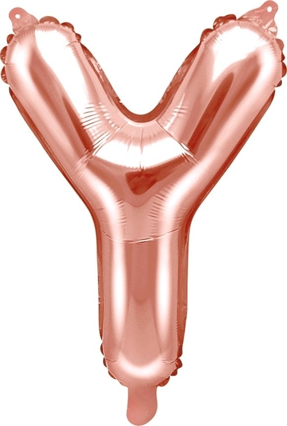 Bokstavsballonger – Roséguld – 35 cm – Bokstav: Y – Bokstavsballonger, Ballonger