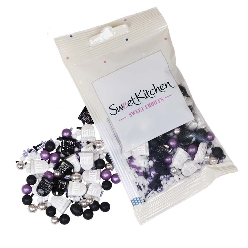 Stösselmix – Halloween – R.I.P. – SweetKitchen – 40g – Strösselmixar, Strössel & bakningsdekor