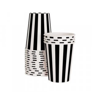 Pappmuggar - Black Tie - 12-pack