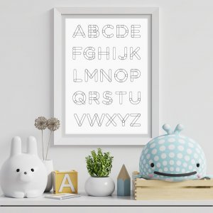 Poster - LETTERS - Outline - Storlek: A4 (210 x 297mm) Poster - LETTERS - Outline - Storlek: A4 (210 x 297mm)