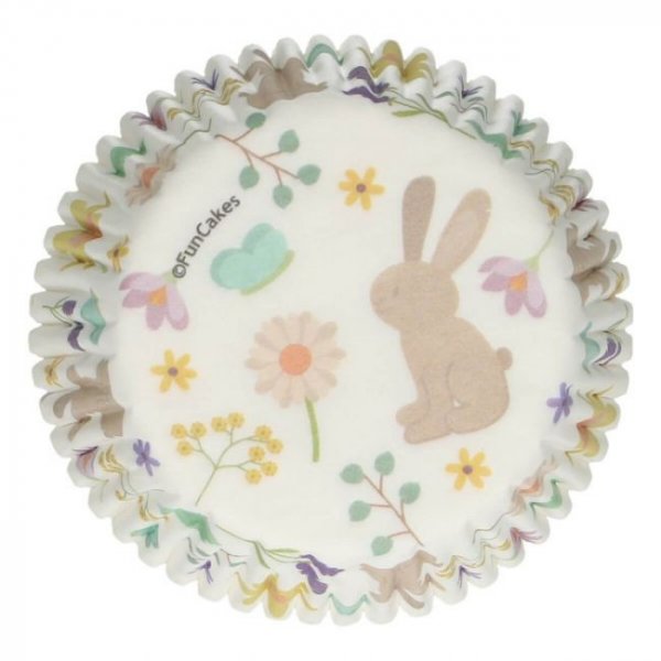 Muffinsformar - Blommor & Kanin - Funcakes - 48-pack