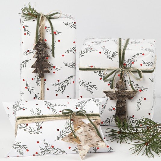 Presentpapper - Grankvistar