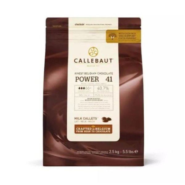 Choklad - Mj�lkchoklad Power 41 - Callebaut - 2,5kg