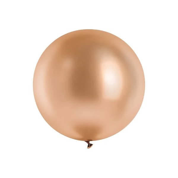 Ballong - Glossy - Ros�guld - 100 cm