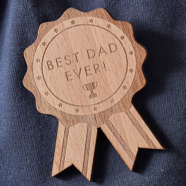 Badge i tr� - Best Dad Ever