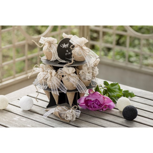 Strutar fr konfetti - Tyg - 4-pack