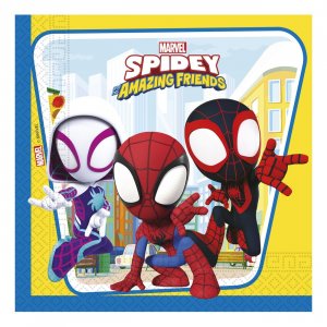 Servetter Spidey & Hans Fantastiska V�nner 33x33 cm 20-pack