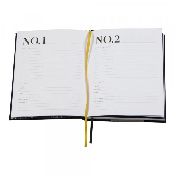 Fyll-i-Bok - Bucket List - Svart