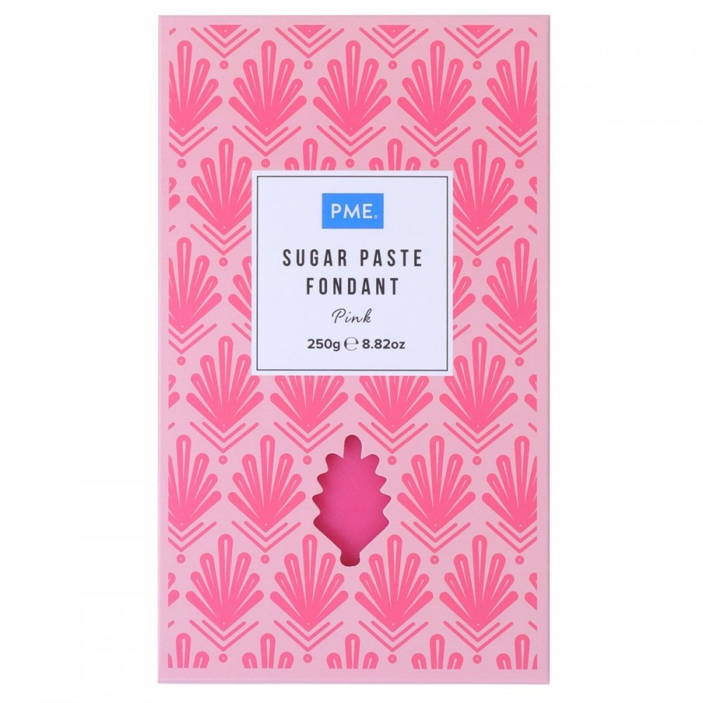 Sugarpaste/Sockerpasta Permium - Rosa - PME - 250 g - Enfärgad sugarpaste, Sugarpaste