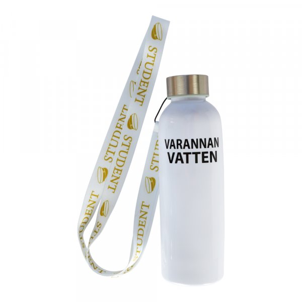 Vattenflaska med band - Varannan vatten - Student Vattenflaska med band - Varannan vatten - Student