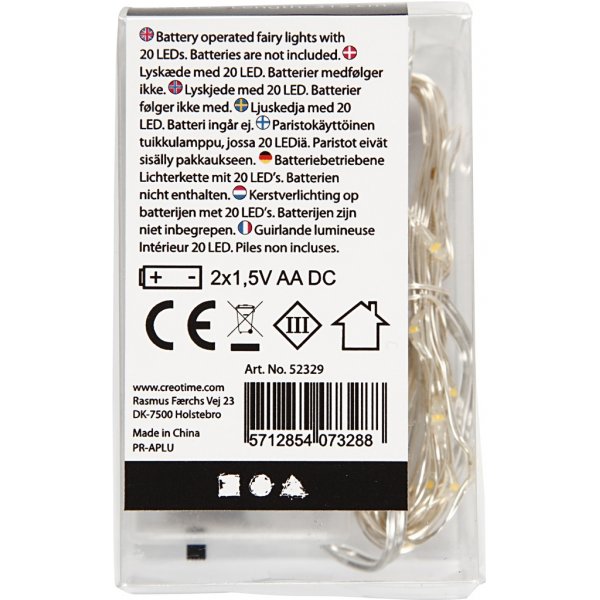 LED ljusslinga - silver - L: 3,15 m LED ljusslinga - silver - L: 3,15 m