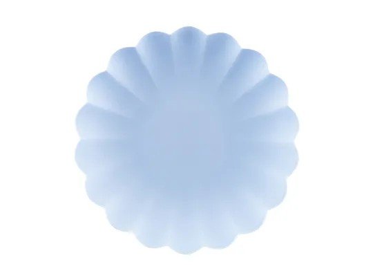 �teranv�ndbara tallrikar - Ljusbl� - 4-pack