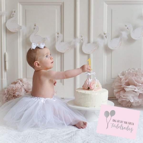 Fotokort - Hej värlen - Rosa Fotokort - Hej värlen - Rosa