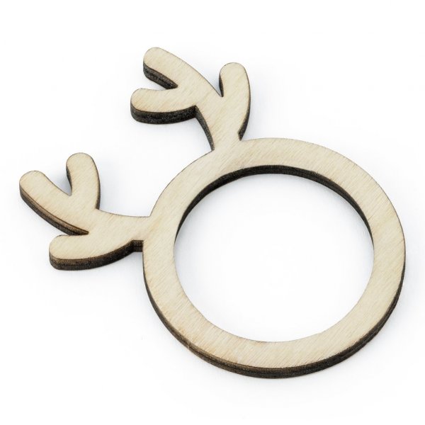 Servettringar i tr - Renar - 6-pack