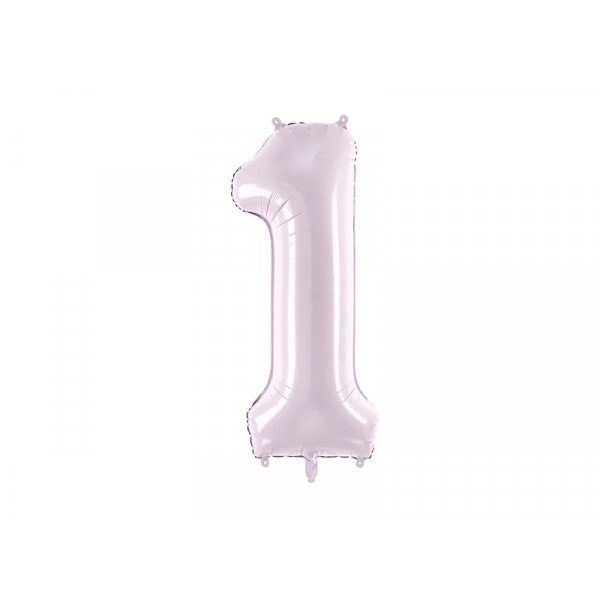 Sifferballong 0-9, pastellf�rgad lila 72cm