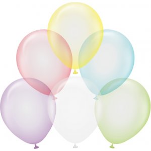 Ballonger enfrgade - Premium 30 cm - Crystal Pastel Mix