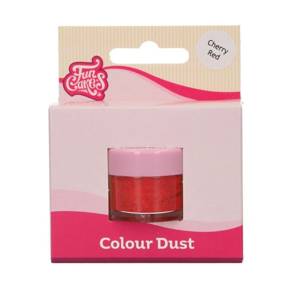 Colour Dust - Cherry Red - Funcakes - 2,5 g Colour Dust - Cherry Red - Funcakes - 2,5 g