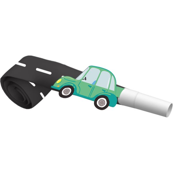 Partytutor/Bl�sormar - Bil - 6-pack